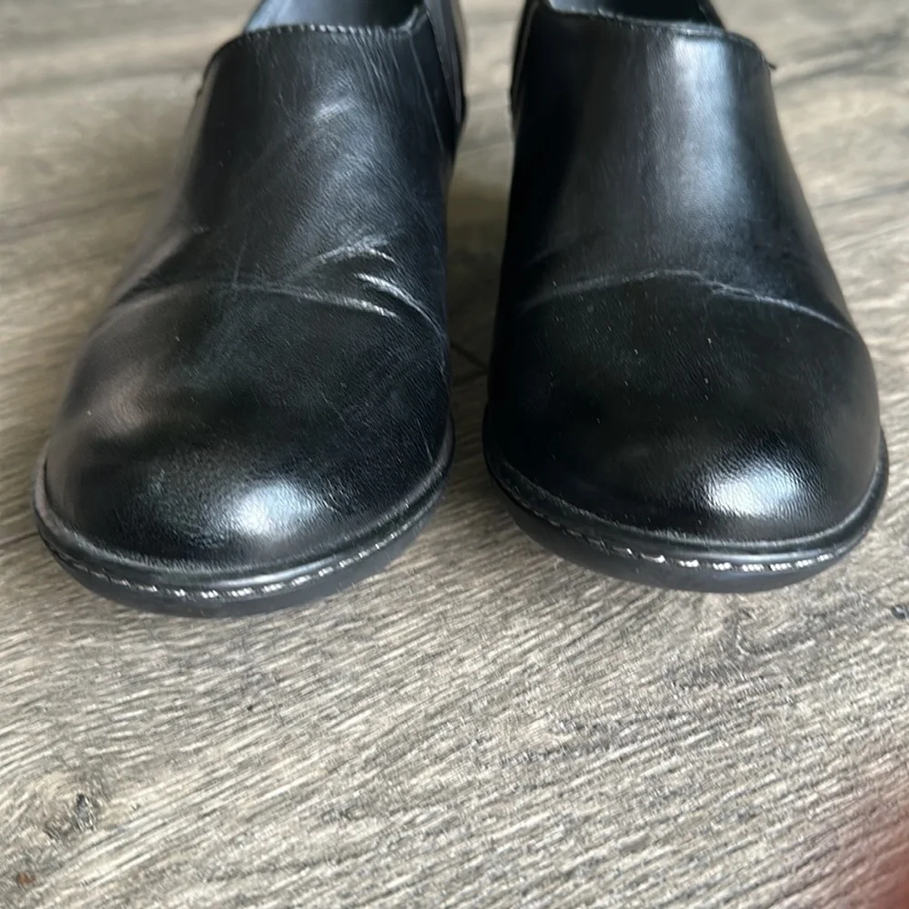Dansko shoes, Baylee black leather slip on comfort loafer size 38